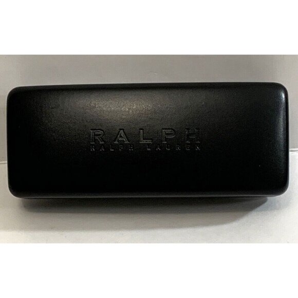 Ralph Lauren Black Clamshell Case For Eyeglasses Sunglasses With Cleaning Cloth - Picture 11 of 11